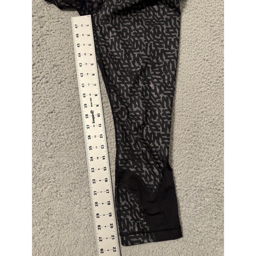 Lululemon Run Inspire Crop II Leggings Gray Black size 6 - Picture 4 of 7